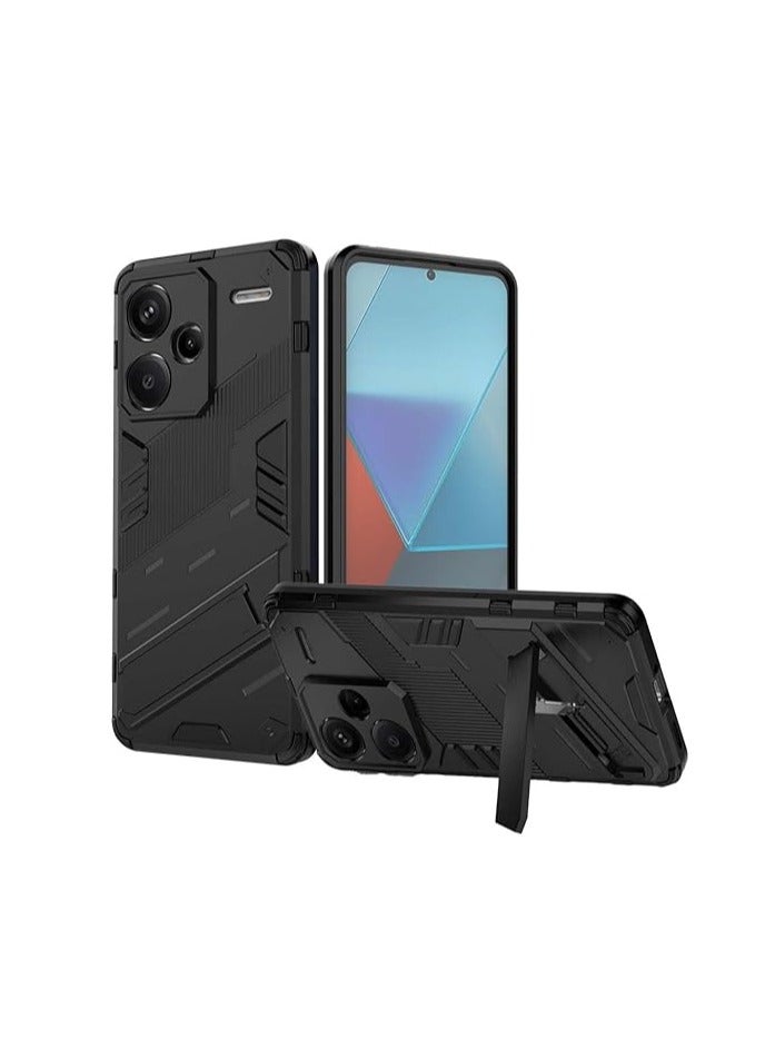 Xiaomi Redmi Note 13 Pro Plus 5G (Pro+) Case, Soft Silicone and Hard PC Shock Resistant Case, Phone Case with Foldable Stand, Non-Slip and Armor Design - Image 1